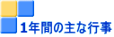 1年間の主な行事